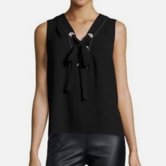 NEW BCBGMAXAZRIA Marcia Sleeveless Blouse - M - Picture 3 of 6